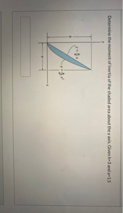 Solved Determine the moment of inertia of the shaded area | Chegg.com