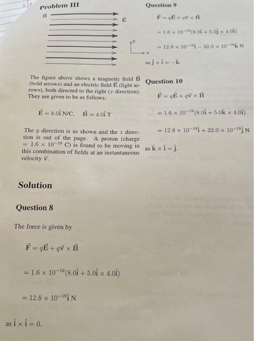 Solved The figure above shows a magnetic field B (bold | Chegg.com