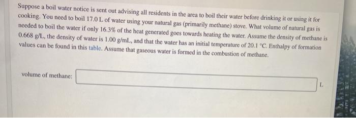 Solved Suppose a boil water notice is sent out advising all | Chegg.com