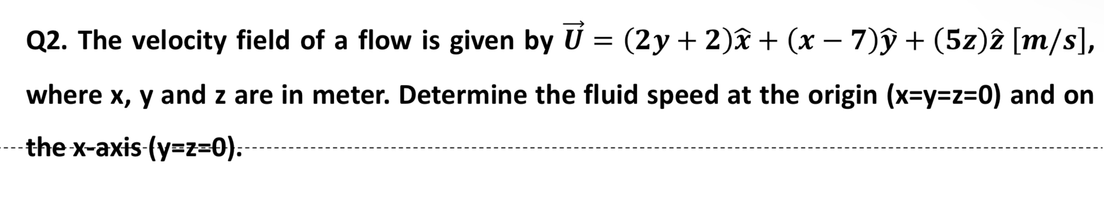 Solved Q2. ﻿The velocity field of a flow is given by | Chegg.com