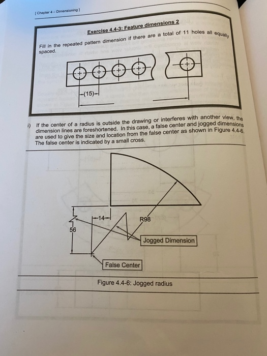 Solved Chapter 4 Dimensioning 11 Holes All Equally