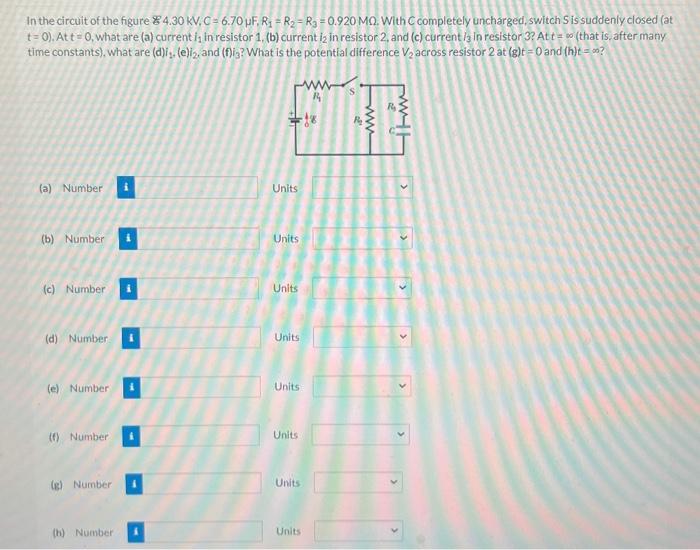 Solved In the circuit of the figure | Chegg.com