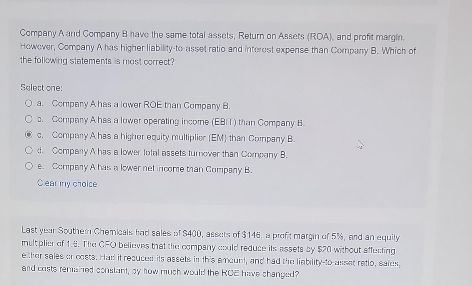 Solved Company A And Company B Have The Same Total Assets, | Chegg.com ...