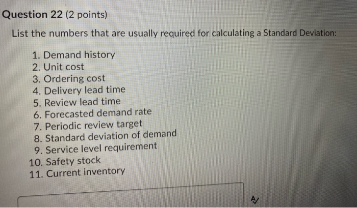 Solved Question 18 (3 points) List the numbers that are | Chegg.com