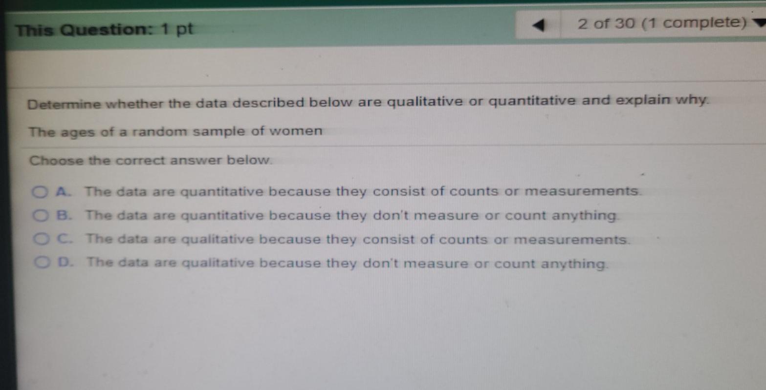 Solved This Question: 1 Pt 2 Of 30 (1 Complete) Determine | Chegg.com