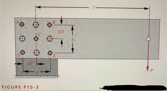 Solved Figure P15-3 shows a bolted and doweled joint | Chegg.com