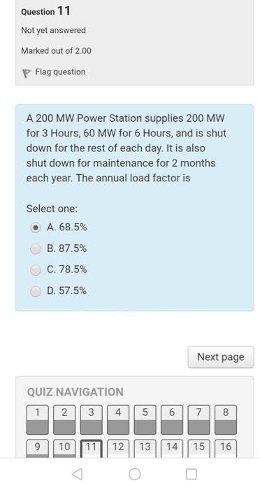Solved Question Not yet answered Marked out of 2.00 p Flag | Chegg.com