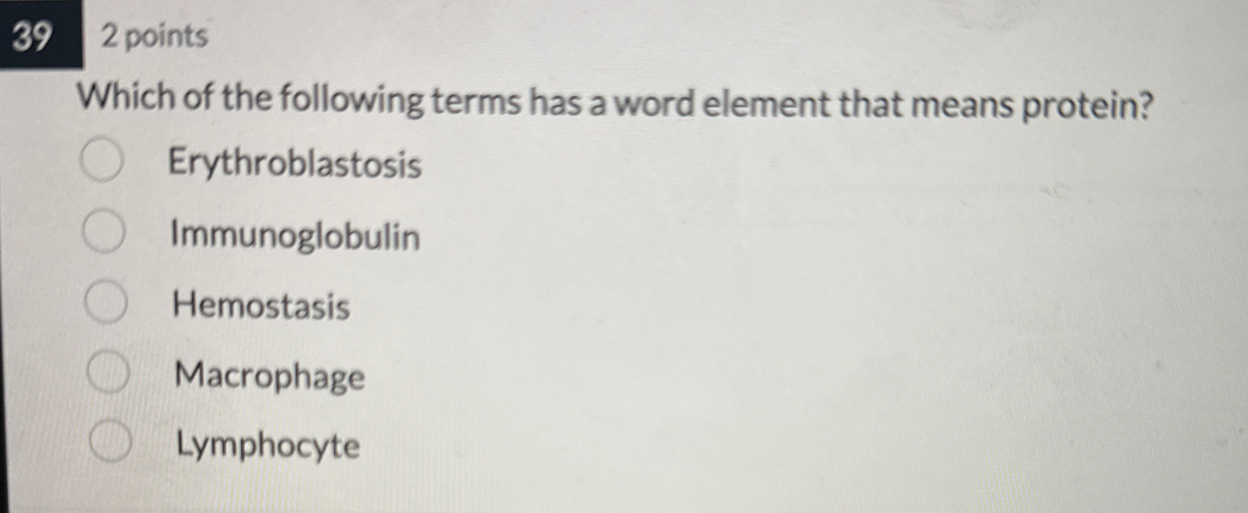 Solved 392 ﻿pointsWhich of the following terms has a word