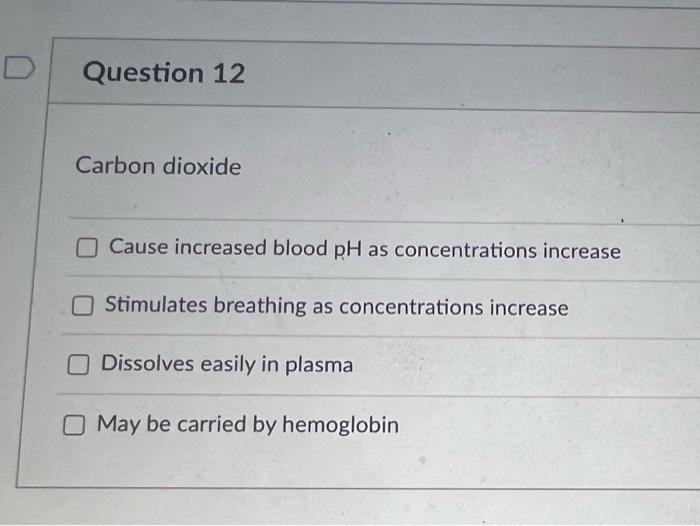 Solved The affinity of oxygen for hemoglobin Decreases with