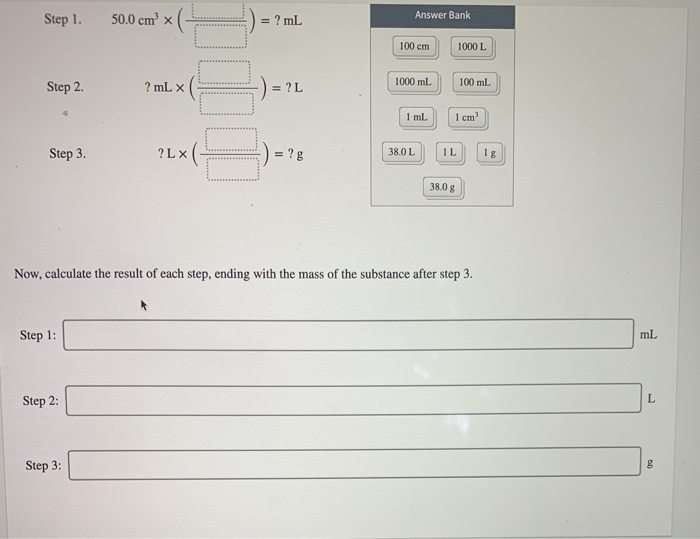 Solved Suppose You Have 50 0 Cm Of A Substance With A Den Chegg Com