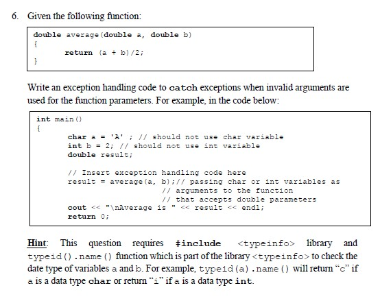Solved 4. The following is the definition of function | Chegg.com