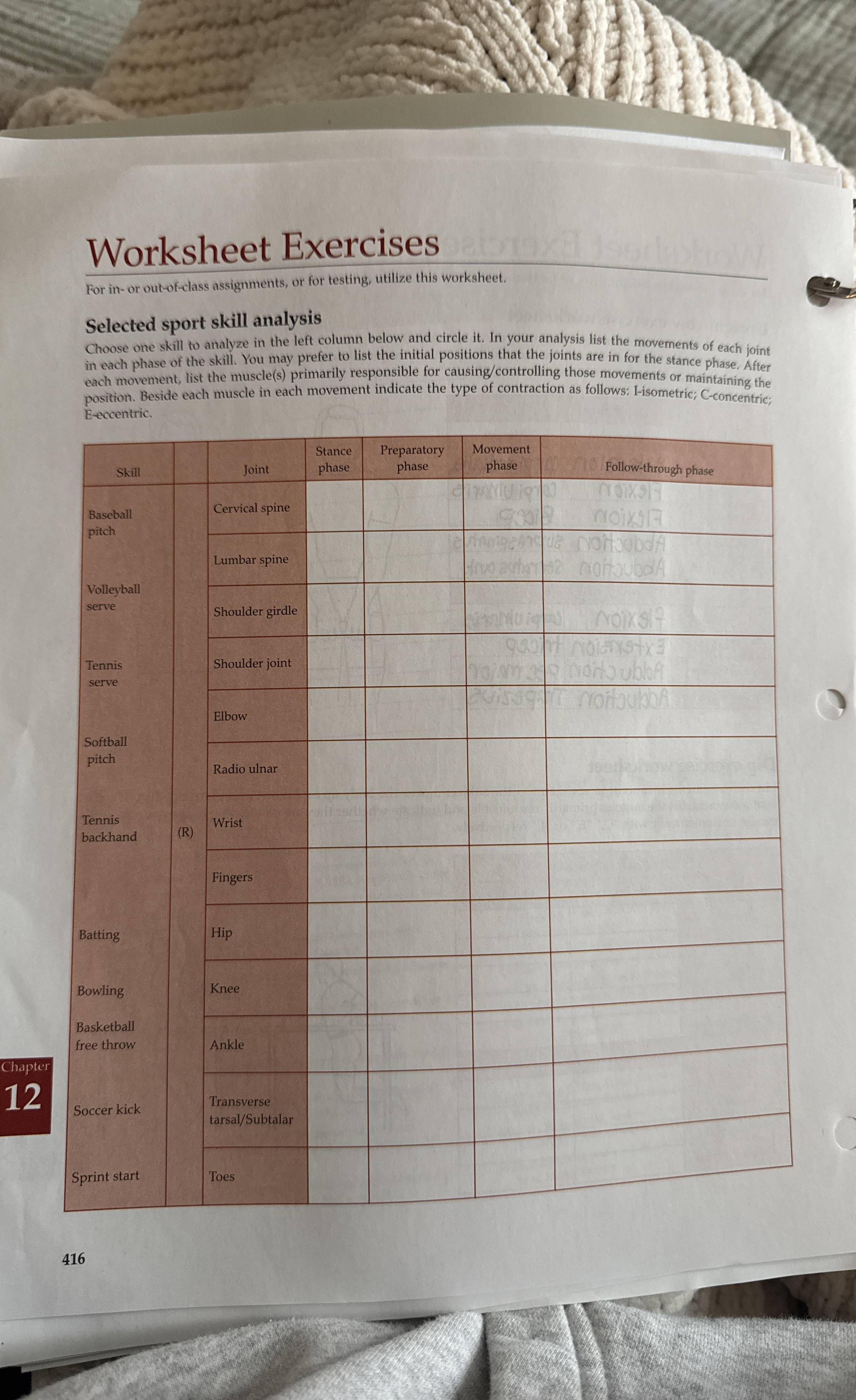 Solved Worksheet ExercisesFor in-or out-of-class | Chegg.com