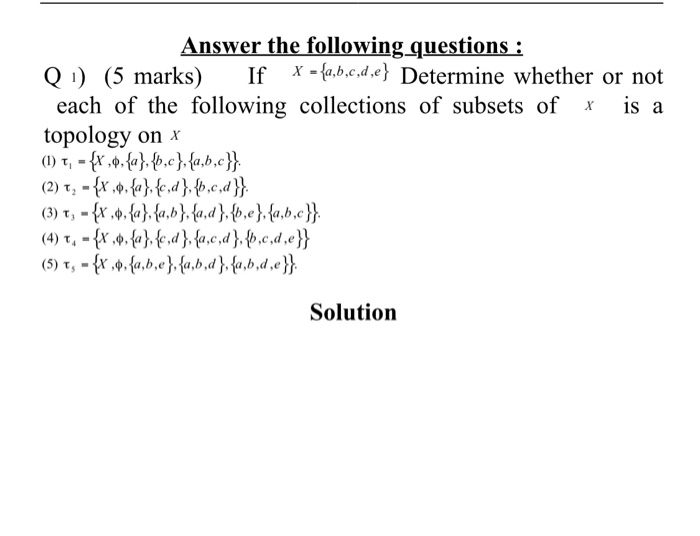 Solved Is A Answer The Following Questions Q 1 5 Marks Chegg Com