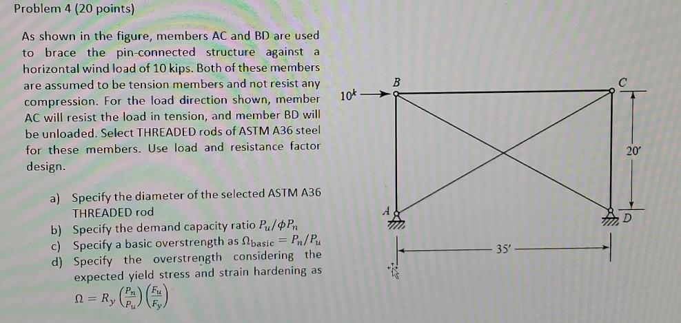 Solved Problem 4 (20 points) B 10+ As shown in the figure, | Chegg.com