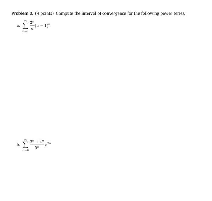 Solved Problem 3 4 Points Compute The Interval Of