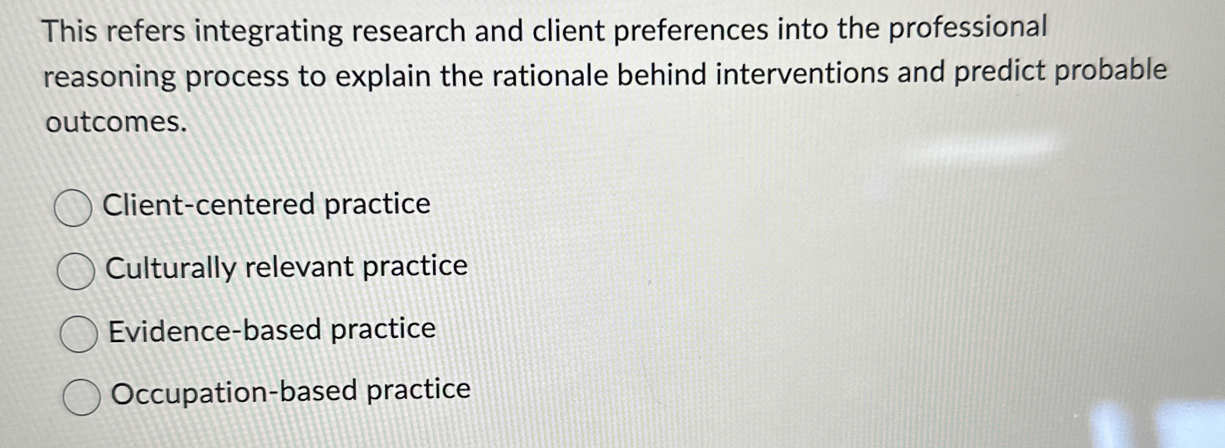 Solved This refers integrating research and client | Chegg.com