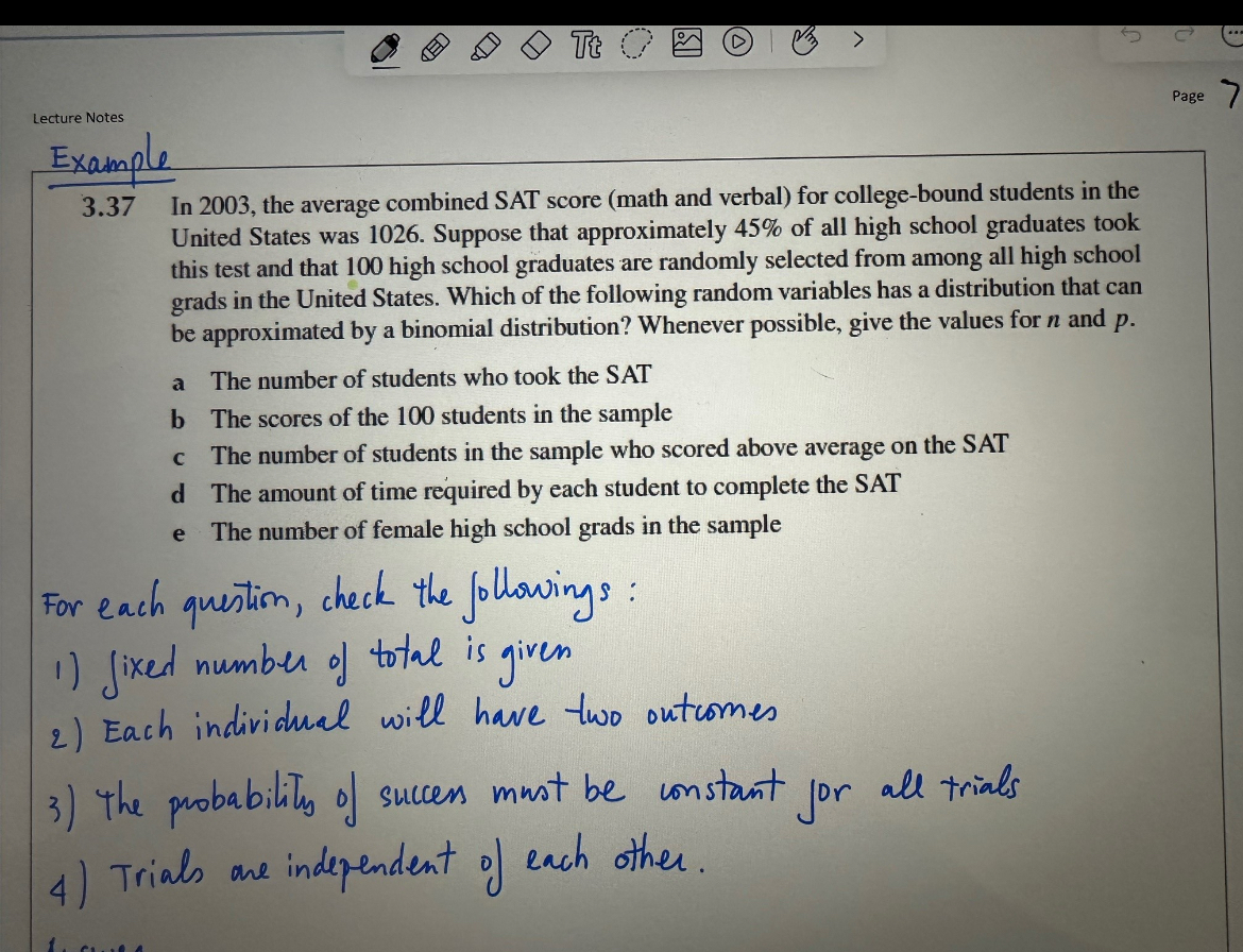 Solved Example3.37 ﻿In 2003, ﻿the average combined SAT score 