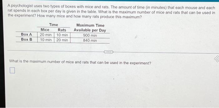 Solved what is the maximum number of mice and rats and how | Chegg.com