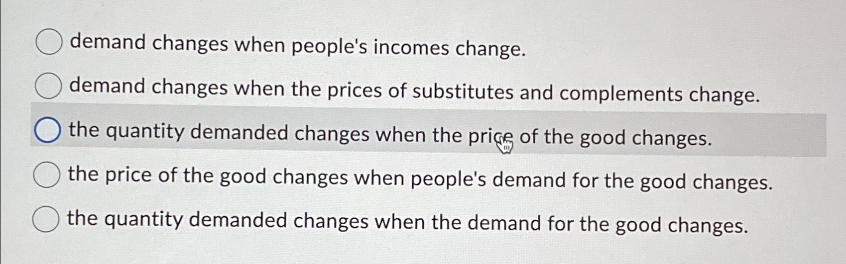 Solved demand changes when people's incomes change.demand | Chegg.com