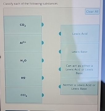 Solved Match TheseClassify Each Of The Following Substances: | Chegg.com