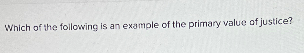 Solved Which of the following is an example of the primary | Chegg.com