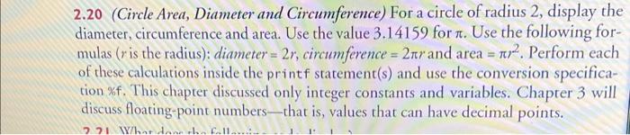 find the area and the circumference of a circle with diameter 2mm