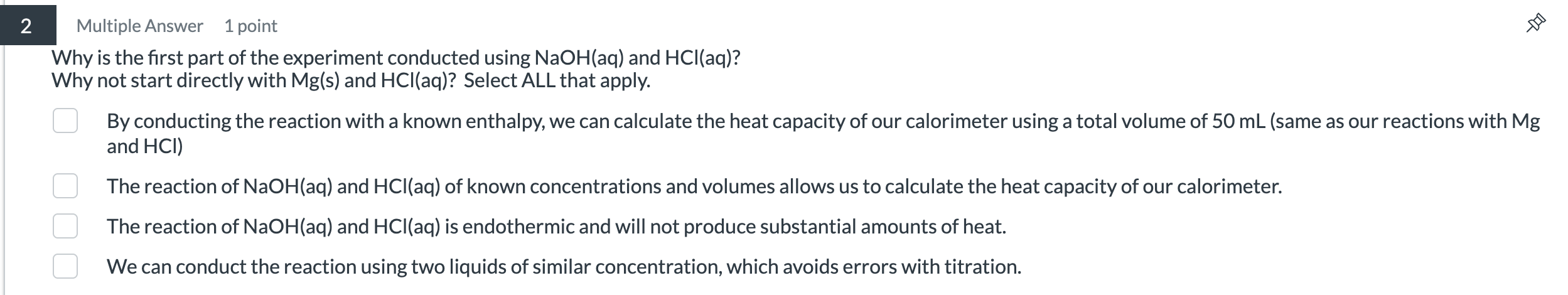 Solved Why is ﻿the first part of ﻿the experiment conducted | Chegg.com