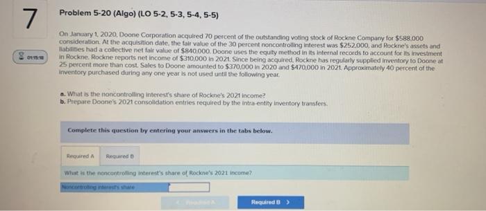 SOLVED ON JANUARY 1 2020 DOONE CORPORATION ACQUIRED 70 visual data 2