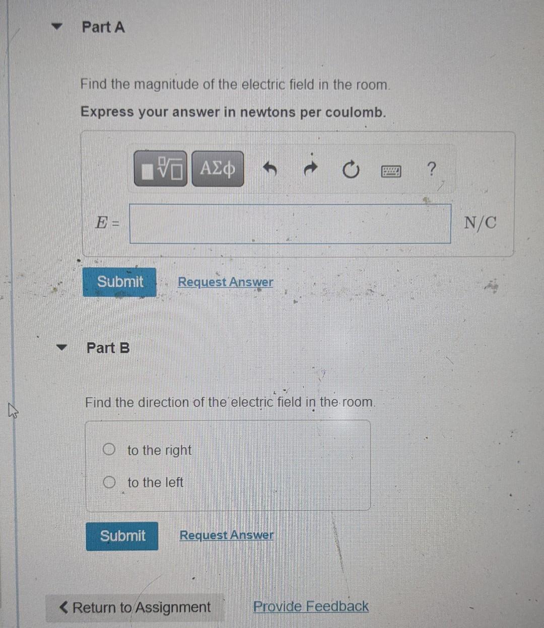 Part A Find the magnitude of the electric field in | Chegg.com