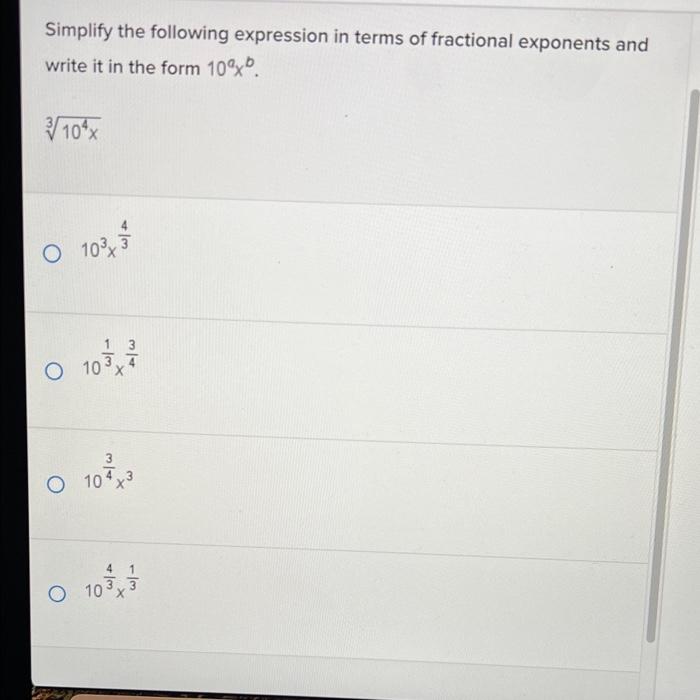 Solved Simplify The Following Expression In Terms Of | Chegg.com