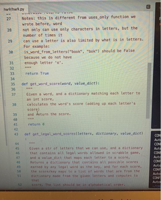 : hw9/hw9.py 1 from sys import argv 2 import pprint 3 | Chegg.com