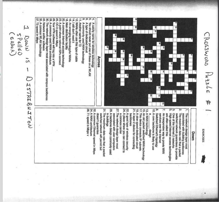 Crossword PuzzLe #I Chegg com