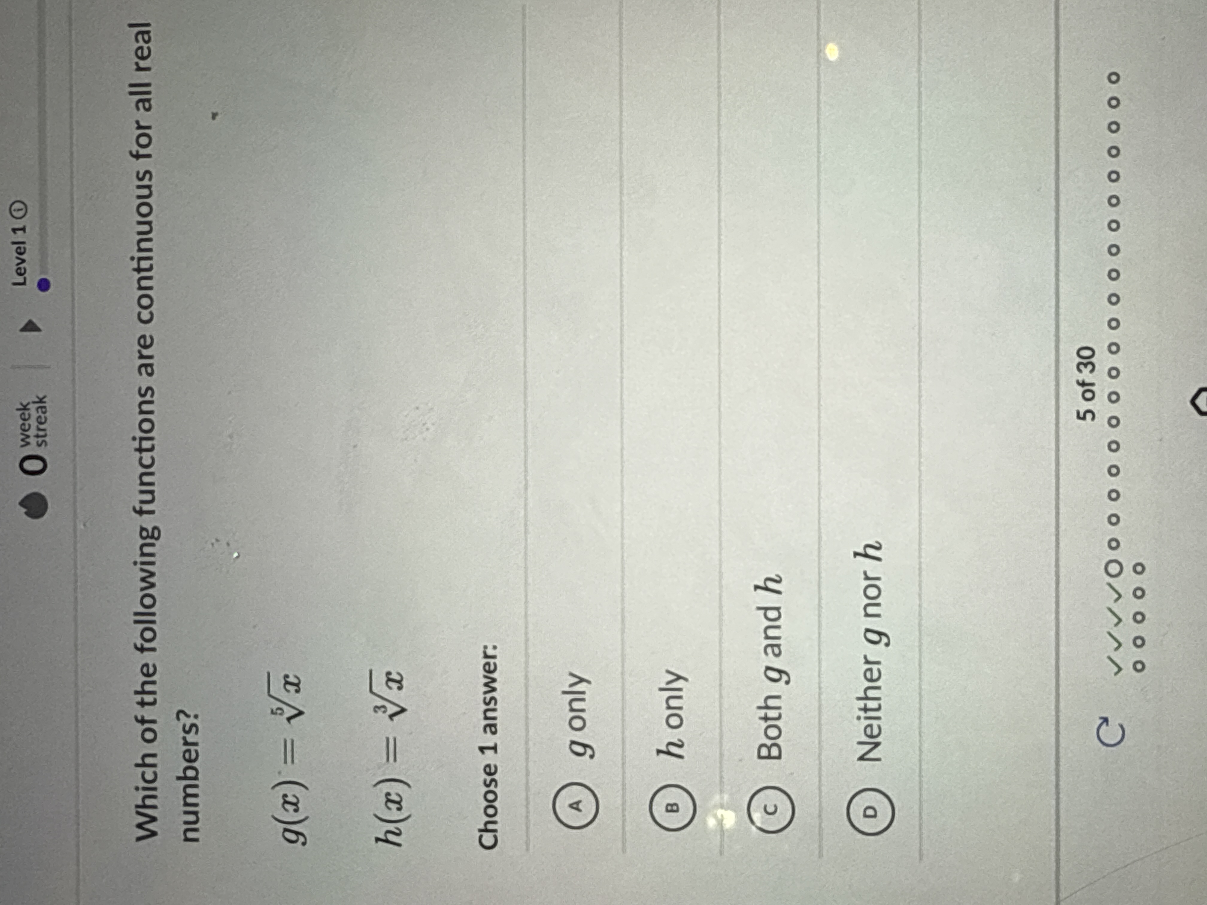 Solved Which of ﻿the following functions are continuous for | Chegg.com