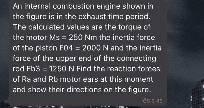 An internal combustion engine shown in the figure is | Chegg.com