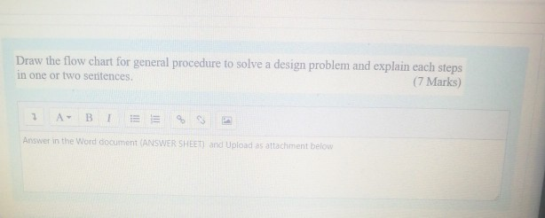 Solved Draw the flow chart for general procedure to solve a | Chegg.com