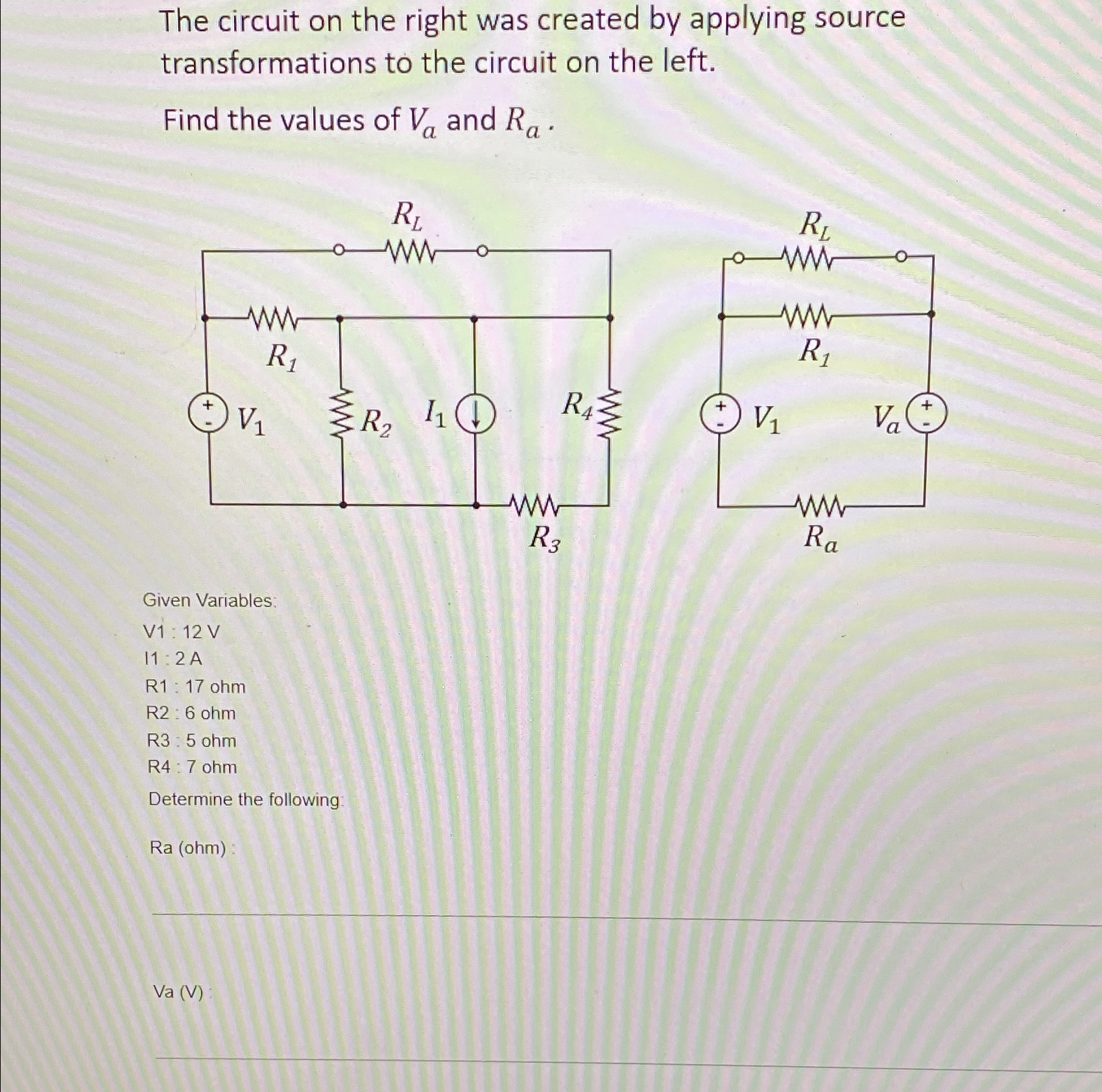 Solved The circuit on the right was created by applying | Chegg.com