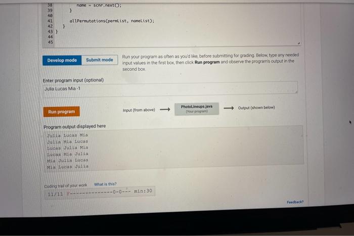 Run your program as often as youd like, before submitting for grading Below, type any needed input values in the first box, 