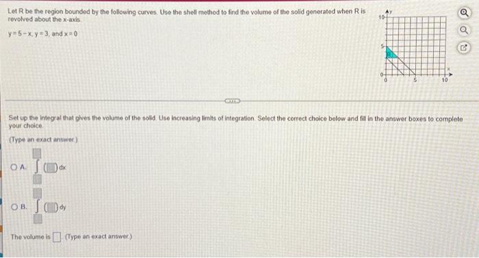 Solved Let R be the region bounded by the following curves