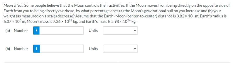 Solved Moon effect. Some people believe that the Moon | Chegg.com