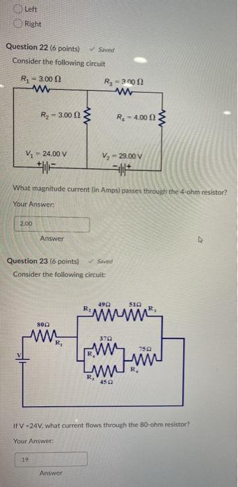 Solved Left @ Right Question 22 (6 points) Soved Consider | Chegg.com