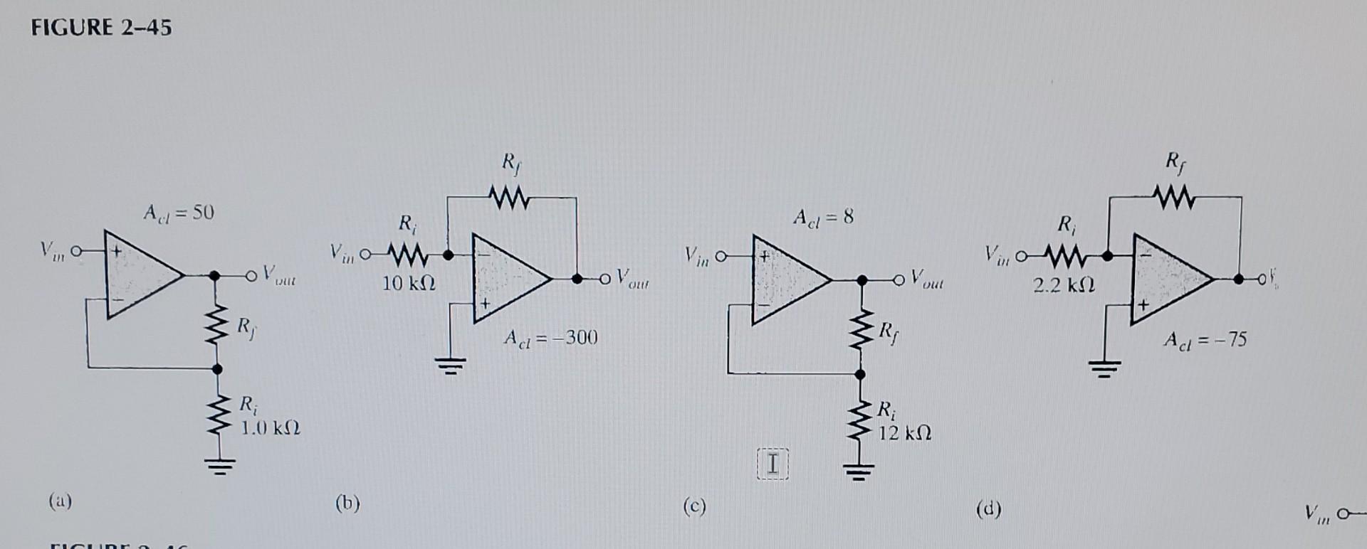 Solved 17. Determine The Closed-loop Gain Of Each Amplifier | Chegg.com