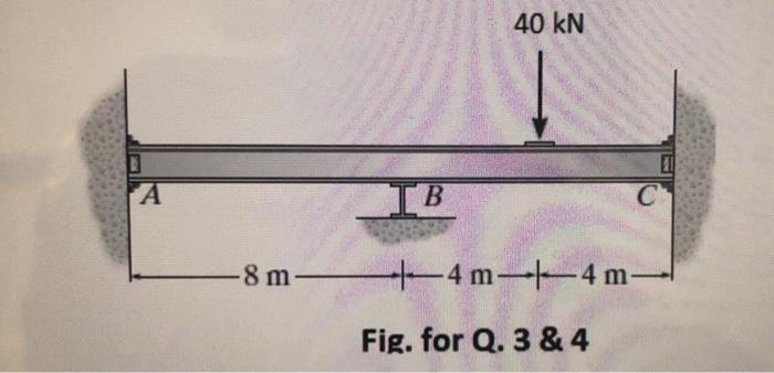 Solved 3. Determine The Moments At A, B, And C, Then Draw | Chegg.com