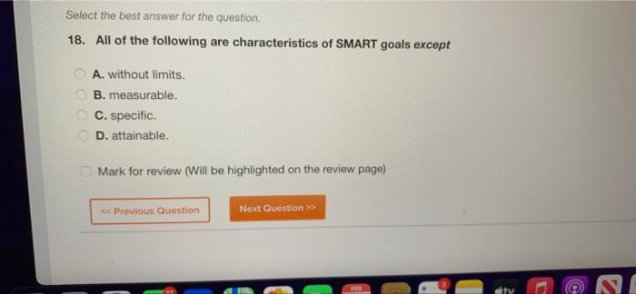 Solved Select the best answer for the question 18. All of | Chegg.com