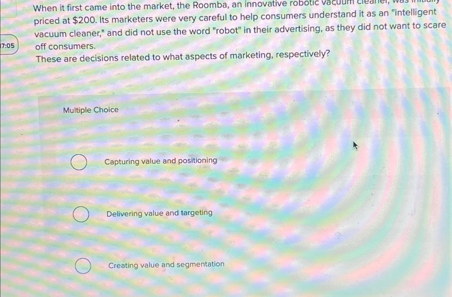 Solved When it first came into the market, the Roomba, an | Chegg.com