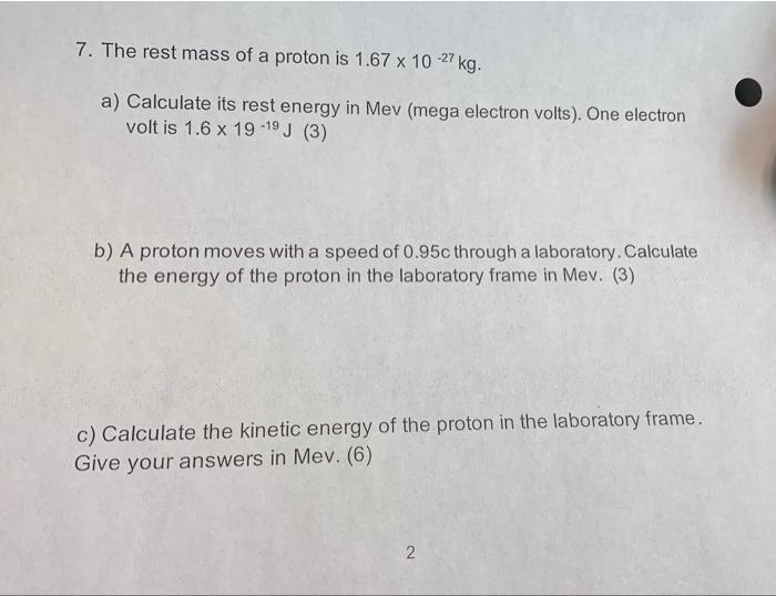 rest mass energy of electron in mega electron volt