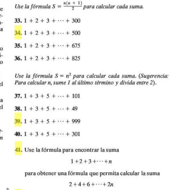 Solved Use La Formula S N N 1 Para Calcular Cada Suma Chegg Com