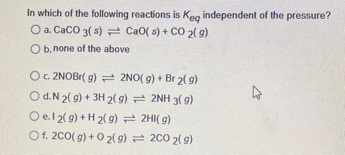 Solved Write the expression for Keq for the following | Chegg.com