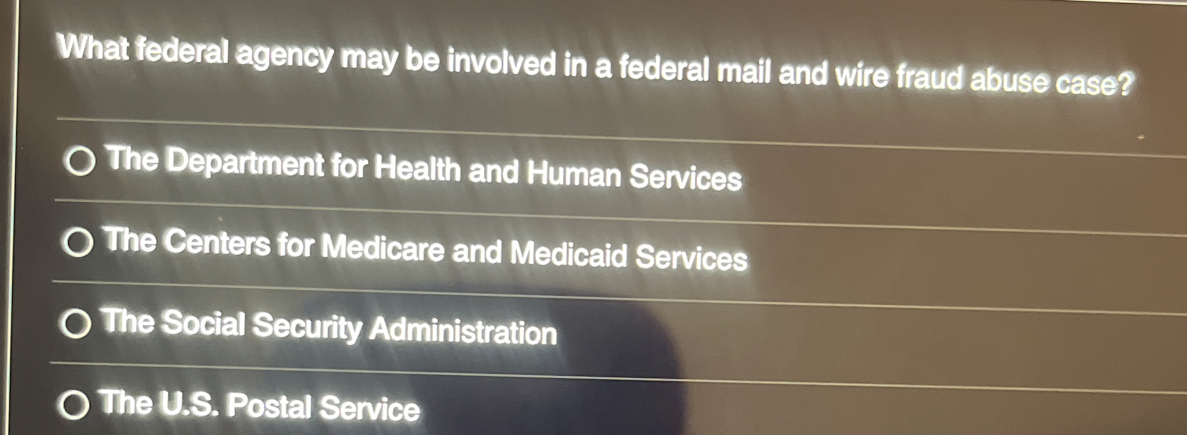 Solved What federal agency may be involved in a federal mail | Chegg.com
