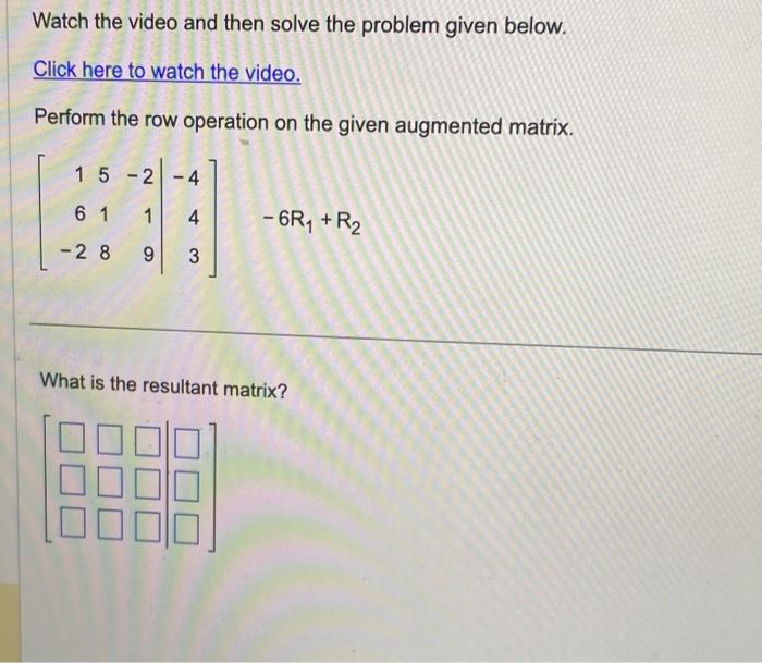 Solved Watch the video and then solve the problem given Chegg