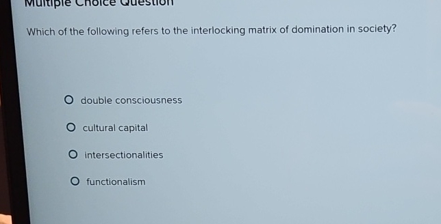 Solved Which of the following refers to the interlocking | Chegg.com